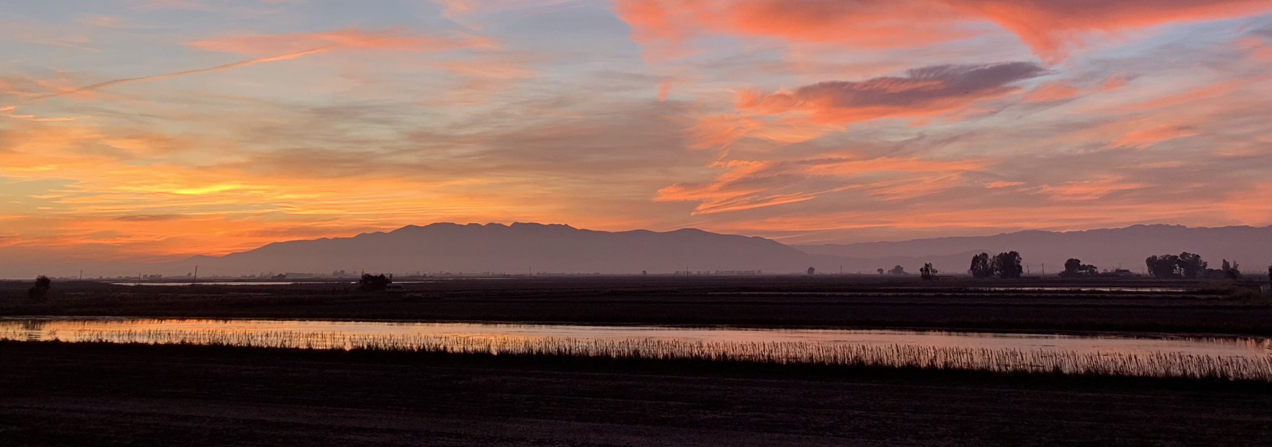 Sunset on the Ebro Delta