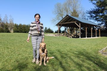 Selma and her dog Orias