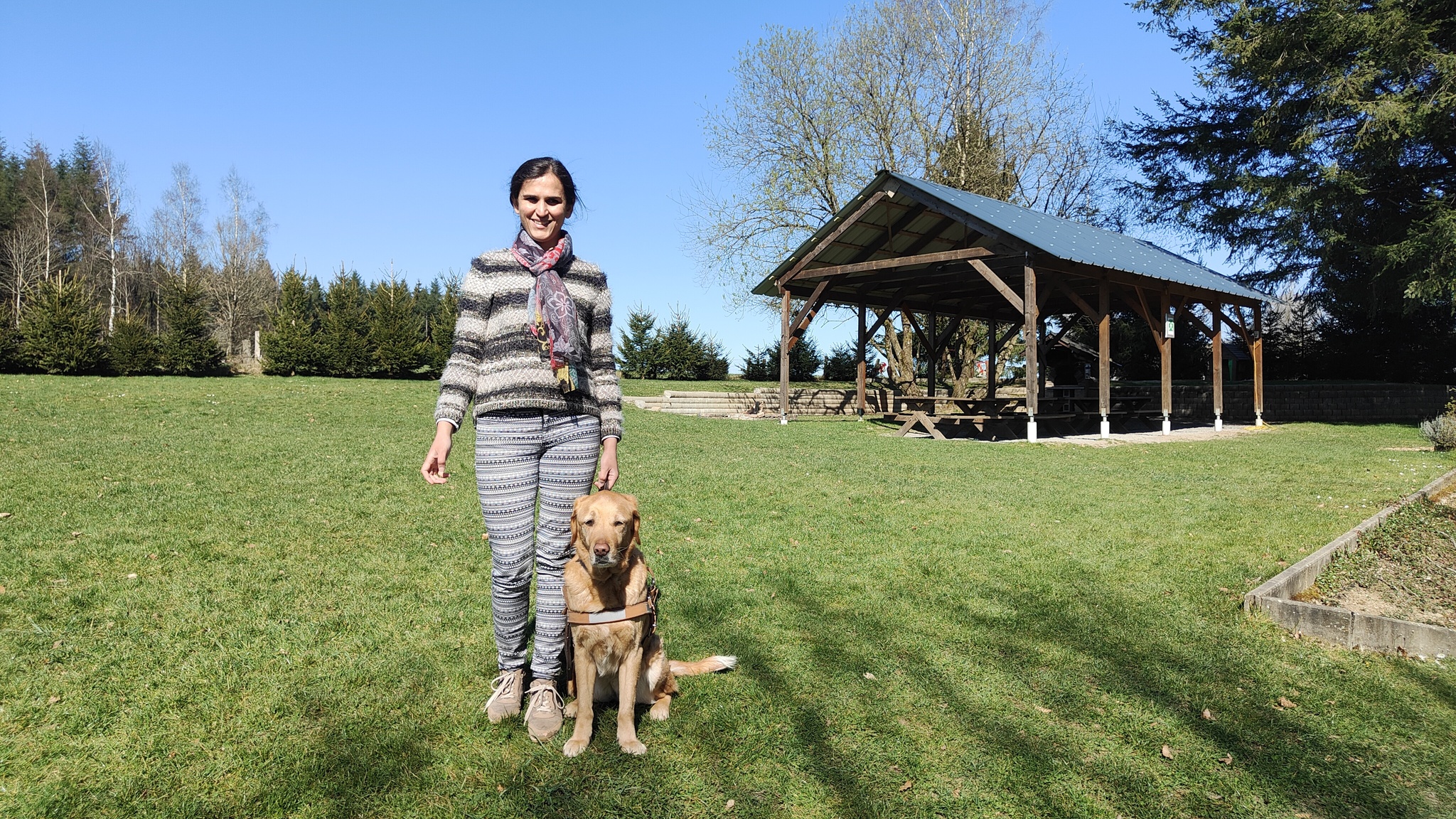 Selma and her dog Orias
