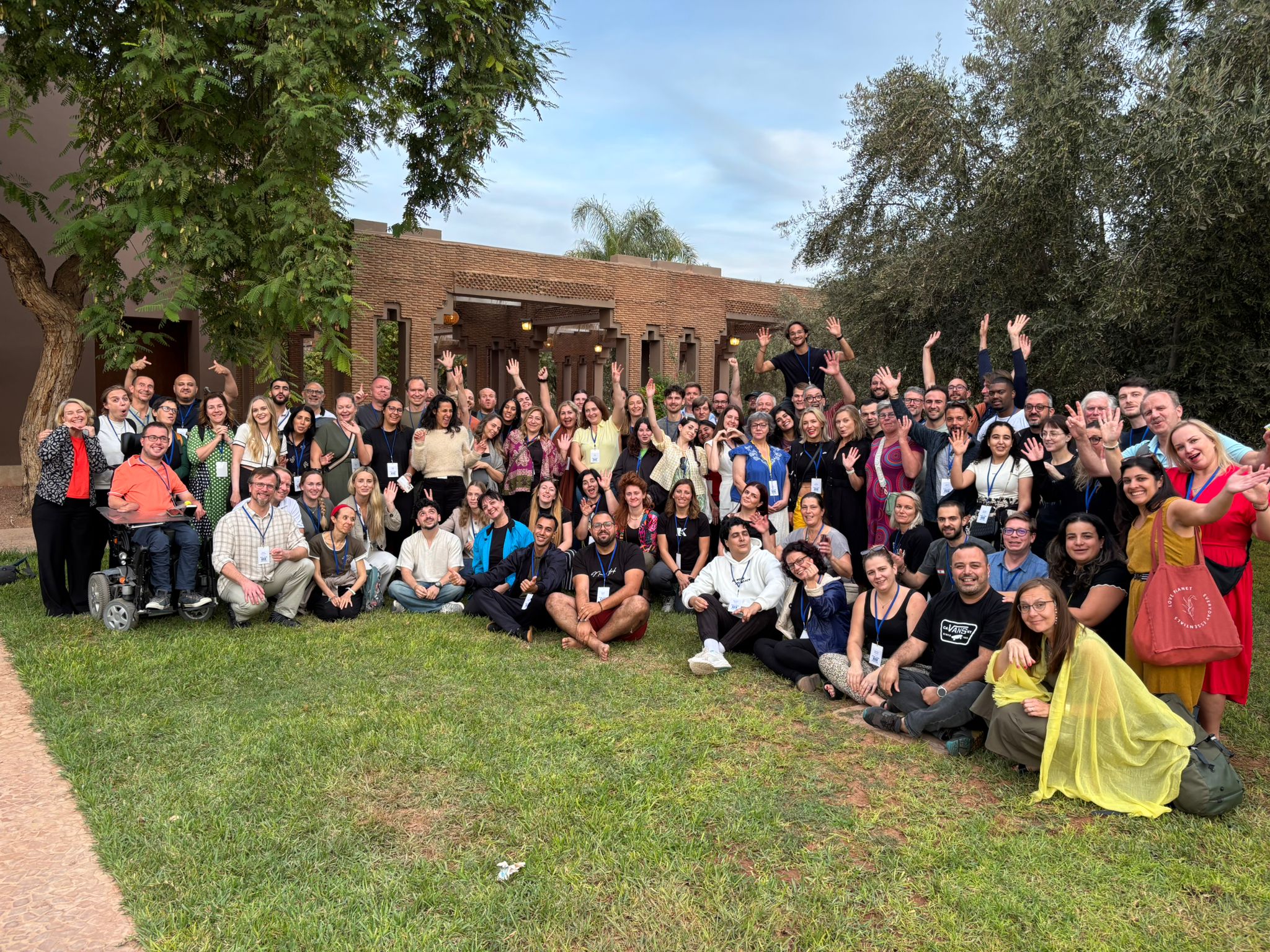 group photo outside
