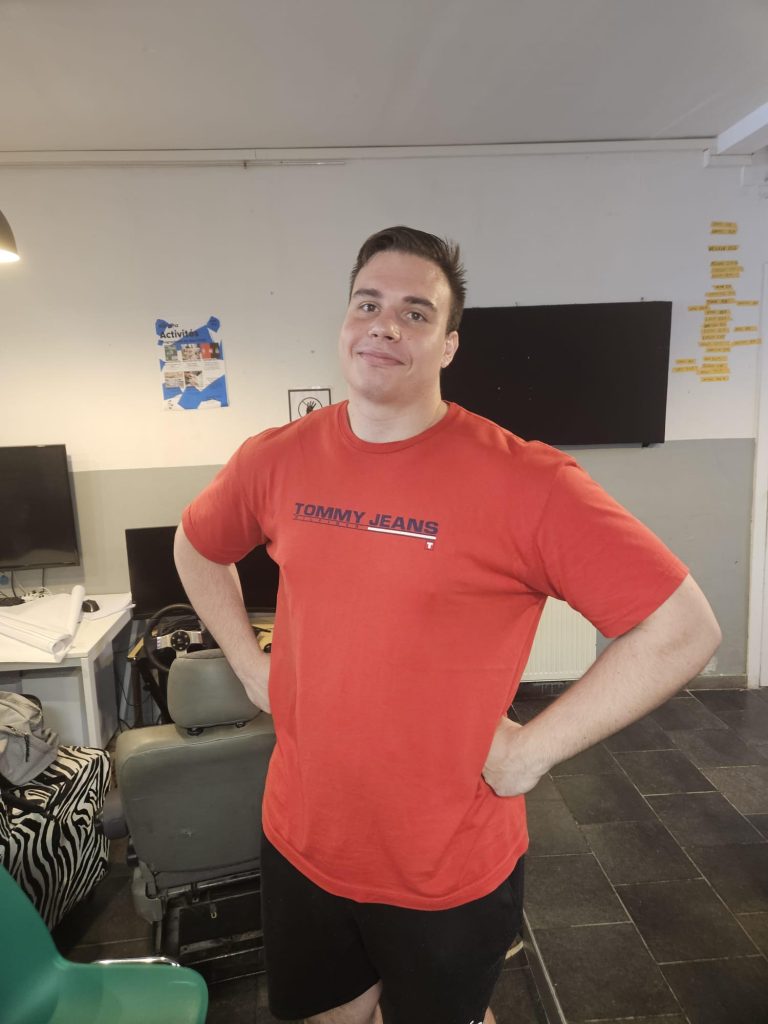 Silviu in pose for a picture at La Baraka